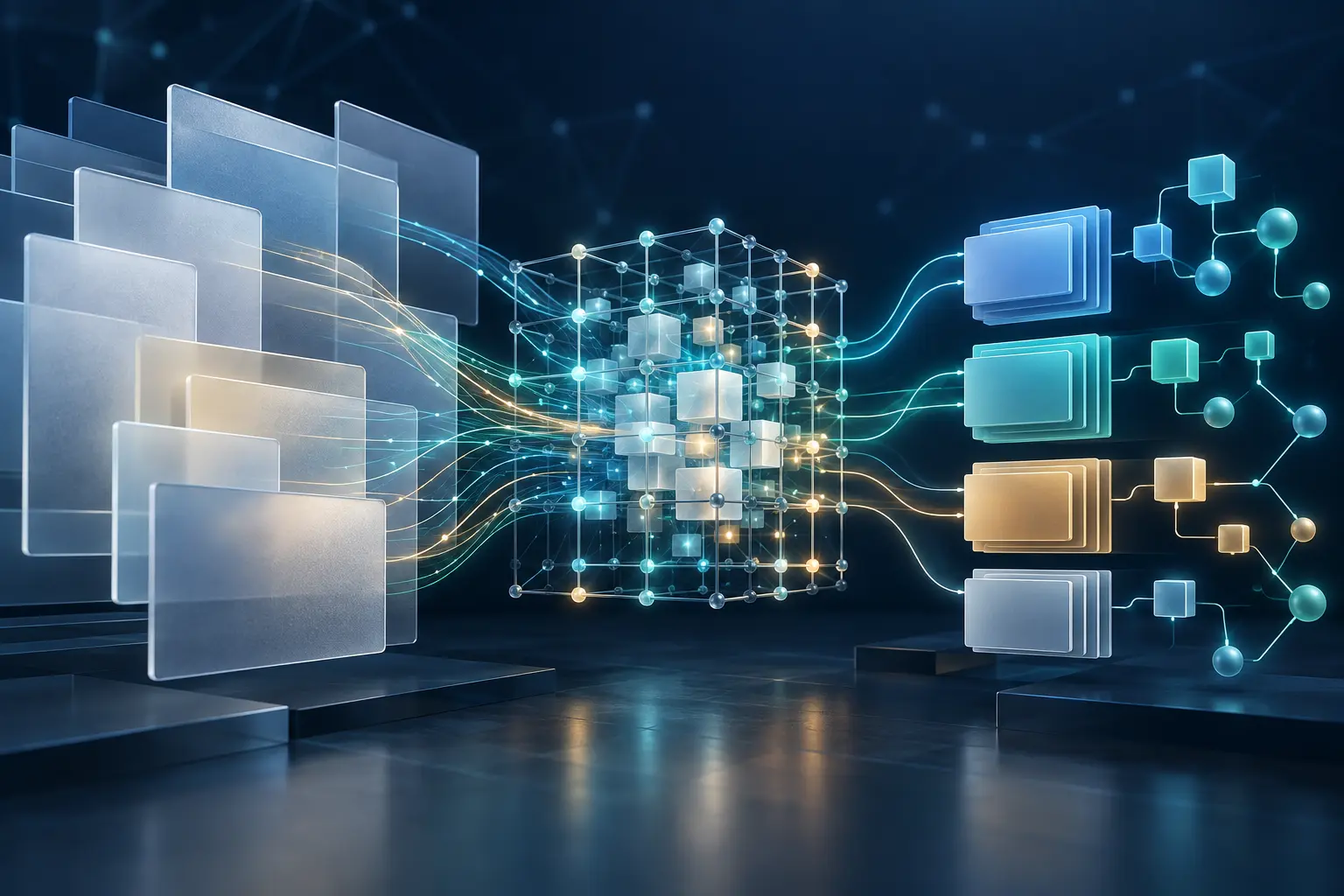 AI web scraper transforming content planes into structured data blocks