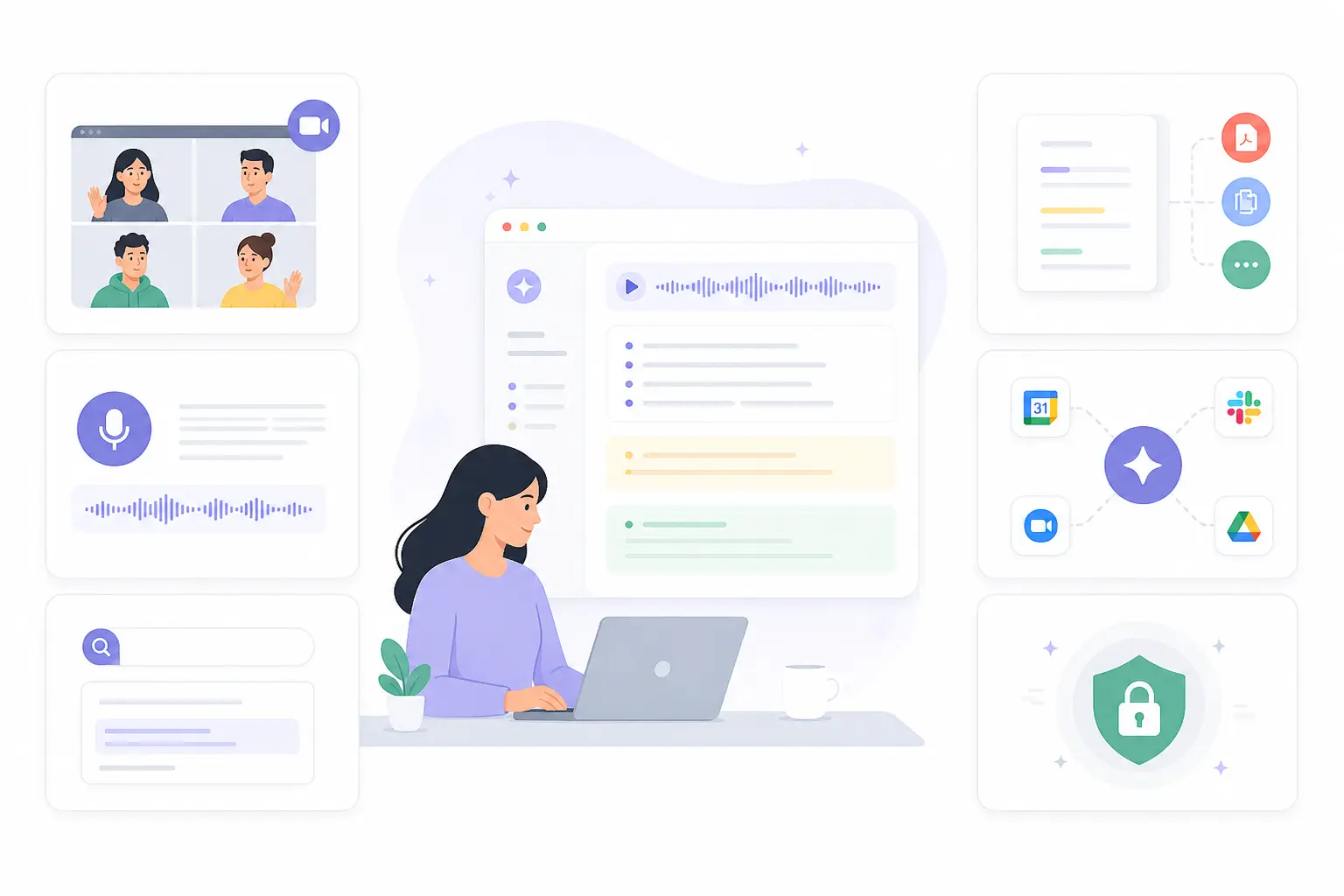 Key features — HyNote AI